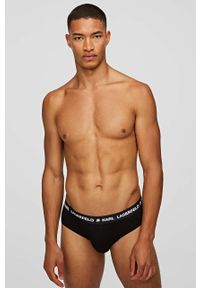 Karl Lagerfeld Slipy (3-pack) 211M2103 męskie kolor czarny. Kolor: czarny #5