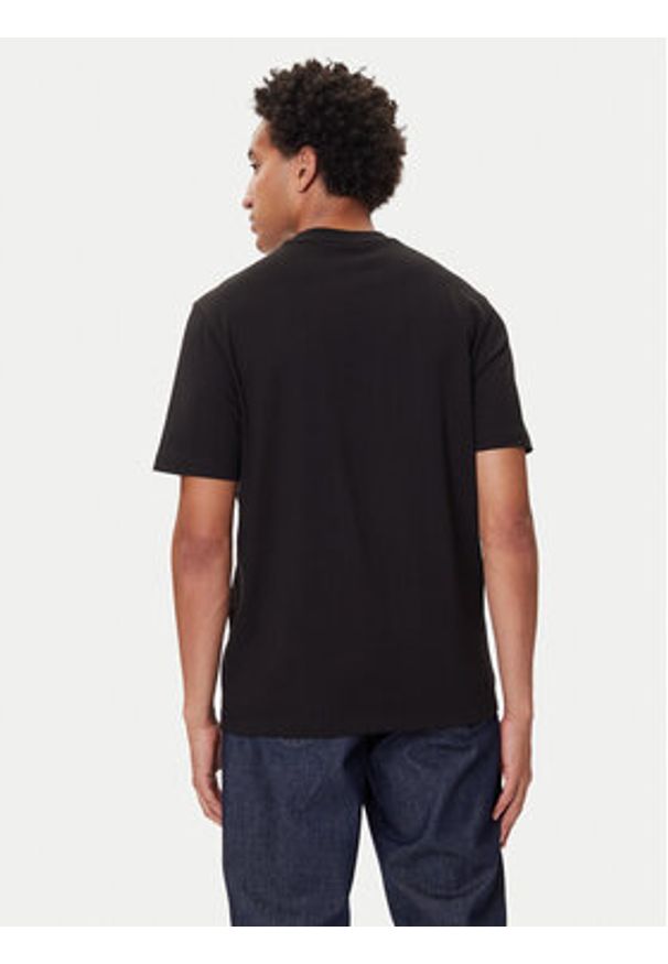Hugo - HUGO T-Shirt Denrith 50544543 Czarny Regular Fit. Kolor: czarny. Materiał: bawełna