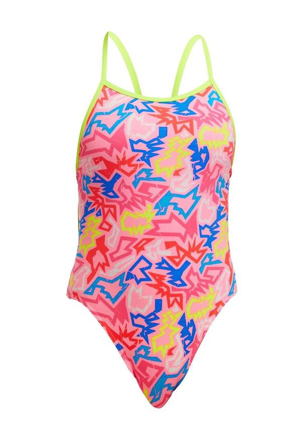 FUNKITA - Funkita kostium kąpielowy Rock Star Girls. Kolor: żółty, wielokolorowy, różowy, niebieski