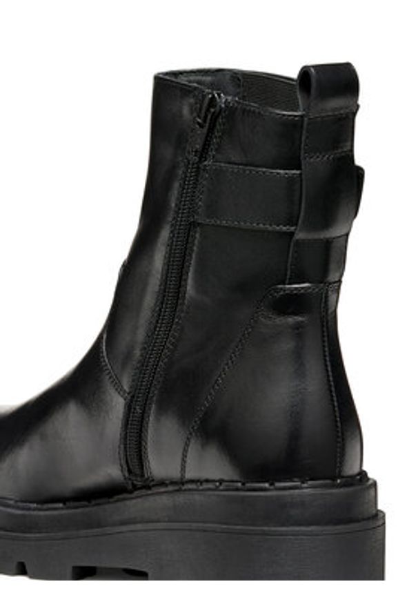 Geox Botki D Felleny D56XEC 00043 C9999 Czarny. Kolor: czarny. Materiał: skóra