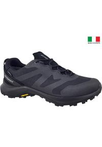 Buty trekkingowe męskie Grisport 14705A46TN. Kolor: czarny. Materiał: guma, syntetyk, materiał, skóra, tkanina. Szerokość cholewki: normalna