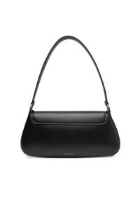 Calvin Klein Torebka Hardware Flap Shoulder Bag LV04F3146G Czarny. Kolor: czarny. Materiał: skórzane #3
