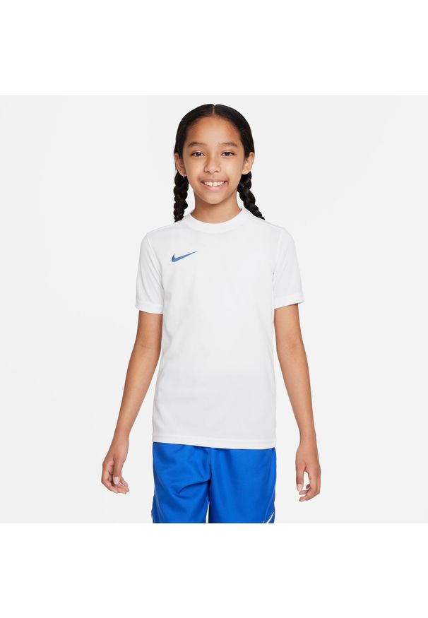 Koszulka treningowa chłopięca Nike JR Park Vii. Kolor: biały. Długość rękawa: krótki rękaw. Długość: krótkie