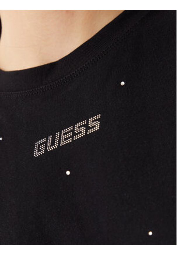 Guess T-Shirt V5GI00 I3Z14 Czarny Regular Fit. Kolor: czarny. Materiał: bawełna