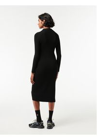 Lacoste Sukienka codzienna EF0632 Czarny Slim Fit. Okazja: na co dzień. Kolor: czarny. Materiał: syntetyk, wiskoza. Typ sukienki: proste. Styl: casual #3
