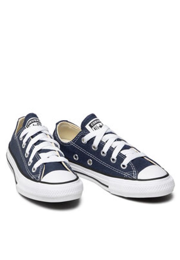 Converse Trampki Chuck Taylor All Star Ox 3J237 Granatowy. Kolor: niebieski. Materiał: materiał