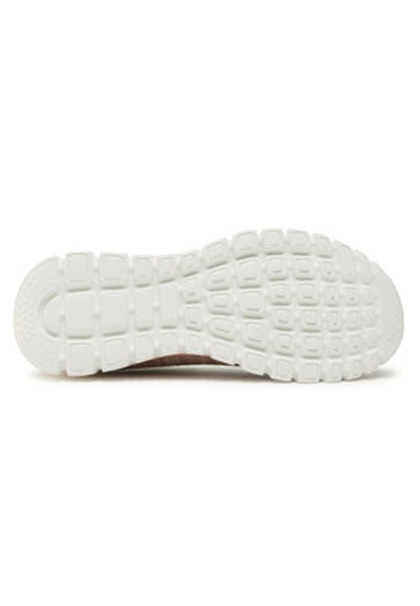 skechers - Skechers Sneakersy Twisted Fortune 12614/NTCL Beżowy. Kolor: beżowy. Materiał: materiał