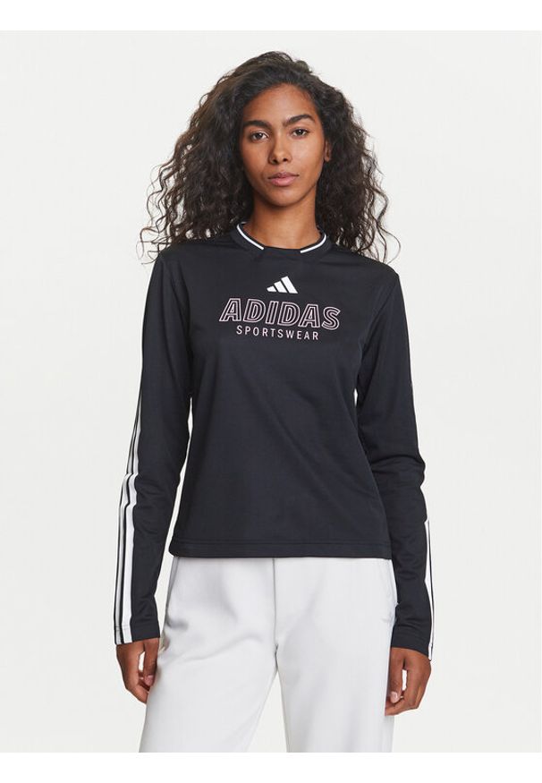 Adidas - adidas Bluzka Tiro Cut 3-Stripes Mesh JG4085 Czarny Regular Fit. Kolor: czarny. Materiał: syntetyk