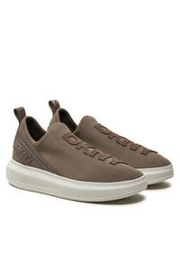 DKNY Sneakersy Jonas K4403462 Brązowy. Kolor: brązowy. Materiał: materiał #5
