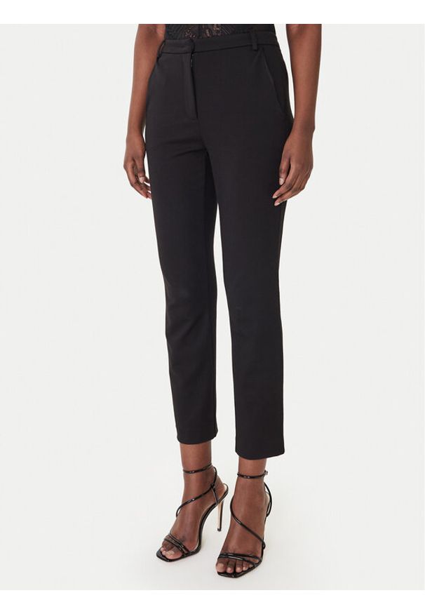 Patrizia Pepe Spodnie materiałowe 8P0823/A715-K103 Czarny Regular Fit. Kolor: czarny. Materiał: wiskoza