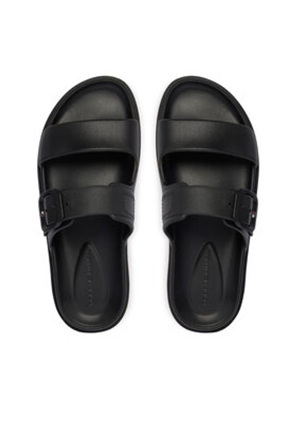 TOMMY HILFIGER - Tommy Hilfiger Klapki FW0FW08953 Czarny. Kolor: czarny. Materiał: syntetyk