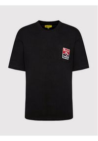 Market T-Shirt Unisex Racing Logo 399001071 Czarny Relaxed Fit. Kolor: czarny. Materiał: bawełna