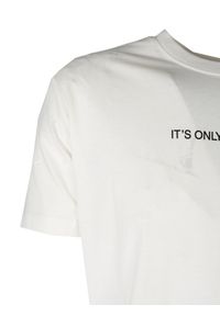 John Richmond T-Shirt | HMP25017TS | Mężczyzna | Biały. Okazja: na co dzień. Kolor: biały. Materiał: bawełna. Długość: długie. Wzór: nadruk. Styl: elegancki, casual