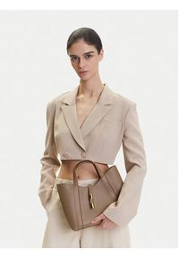 Furla Torebka Goccia S WB01789 BX3353 KH 3624S Beżowy. Kolor: beżowy. Materiał: skórzane