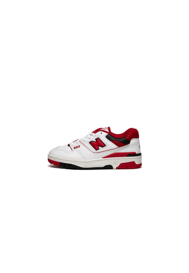 Buty do chodzenia dla dorosłych New Balance 550 White Red. Zapięcie: sznurówki. Kolor: czerwony. Materiał: skóra, materiał. Szerokość cholewki: normalna. Sport: turystyka piesza