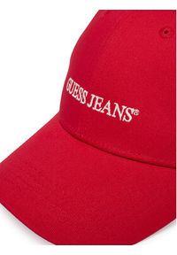 Guess Jeans Czapka z daszkiem M4BZ26 WF8V1 Czerwony. Kolor: czerwony. Materiał: bawełna #3
