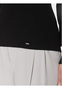 Morgan Sweter 241-MSUCCES Czarny Slim Fit. Kolor: czarny. Materiał: syntetyk #3