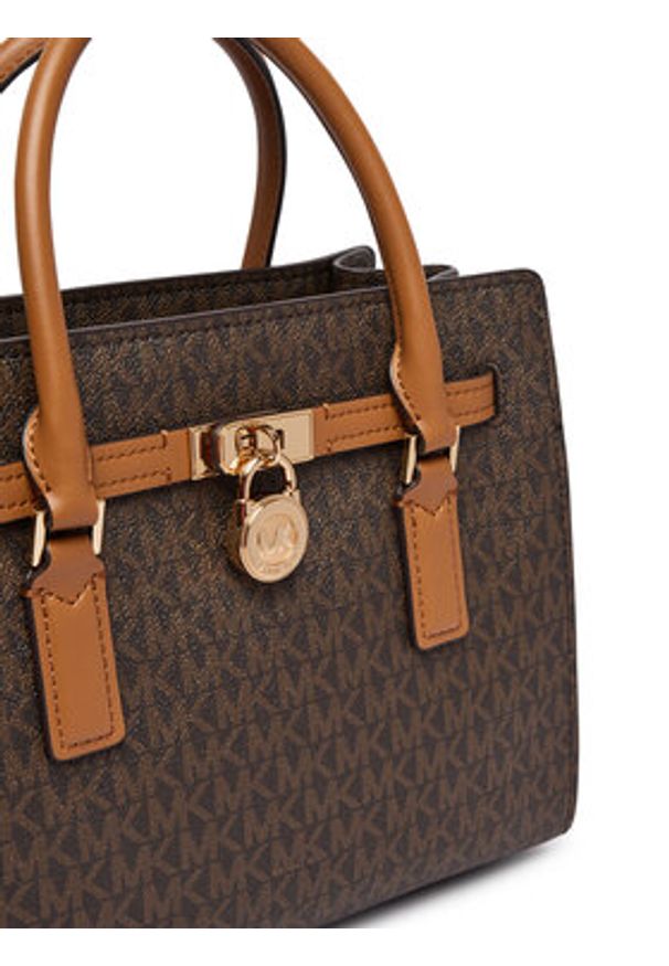 MICHAEL Michael Kors Torebka Hamilton Moderne 30T6GNXS1B Brązowy ciemny. Kolor: brązowy. Materiał: skórzane