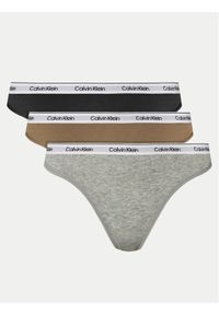 Calvin Klein Underwear Komplet 3 par fig klasycznych 000QD5207E Kolorowy. Materiał: bawełna. Wzór: kolorowy