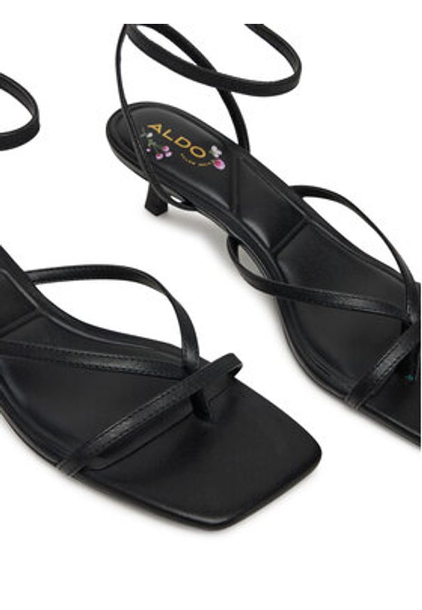 Aldo Sandały Soffie 14017660 Czarny. Kolor: czarny. Materiał: skóra