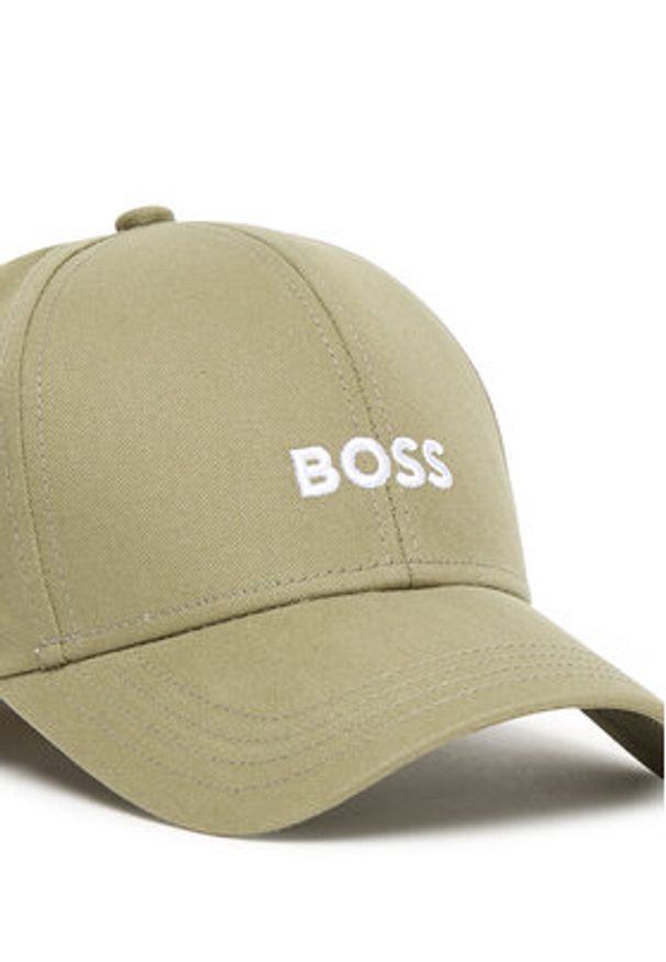 BOSS Czapka z daszkiem 50495121 Zielony. Kolor: zielony. Materiał: materiał, bawełna