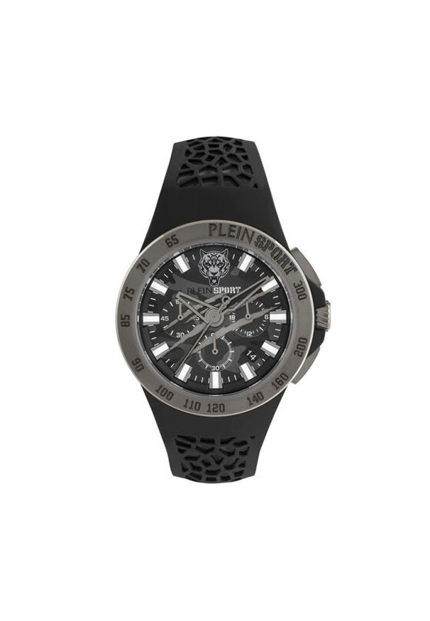 Plein Sport Zegarek Thunderstorm Chrono PSABA0123 Czarny. Kolor: czarny. Materiał: syntetyk. Styl: sportowy