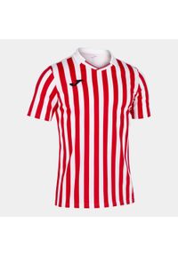 Koszulka do piłki nożnej męska Joma Copa II z krótkim rękawem. Kolor: czerwony, biały, wielokolorowy. Długość rękawa: krótki rękaw. Długość: krótkie
