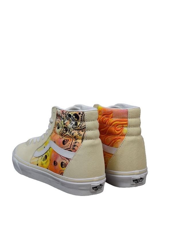 Buty do chodzenia damskie Vans Sk8-Hi Bandana. Kolor: beżowy. Model: Vans SK8. Sport: turystyka piesza