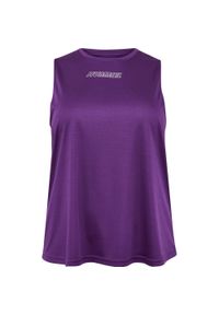 Damski tank top Hummel Te Curvy Plus. Kolor: fioletowy. Materiał: materiał. Sport: fitness, piłka nożna