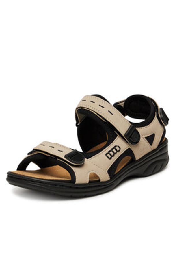 Rieker Sandały CEO-64582-60 Beżowy. Kolor: beżowy. Materiał: materiał