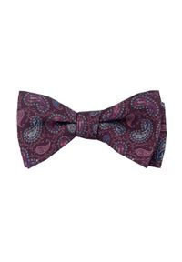 Mucha Do Samodzielnego Wiązania - His Story - Paisley, Bordowa. Kolor: czerwony. Materiał: mikrofibra. Wzór: paisley. Styl: sportowy, elegancki