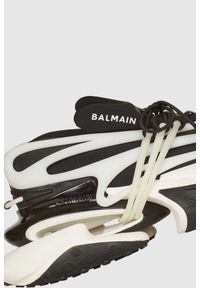 Balmain - BALMAIN Czarno-białe sneakersy damskie Unicorn. Kolor: czarny. Materiał: materiał, skóra #6