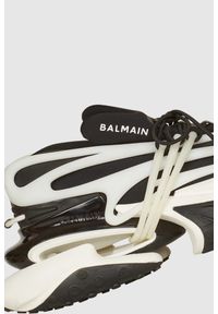 Balmain - BALMAIN Czarno-białe sneakersy damskie Unicorn. Kolor: czarny. Materiał: skóra, materiał #9