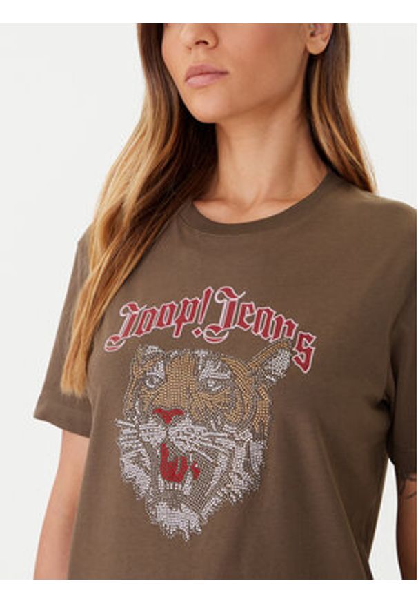 JOOP! Jeans T-Shirt Tanasia 30048568 Zielony Regular Fit. Kolor: zielony. Materiał: bawełna