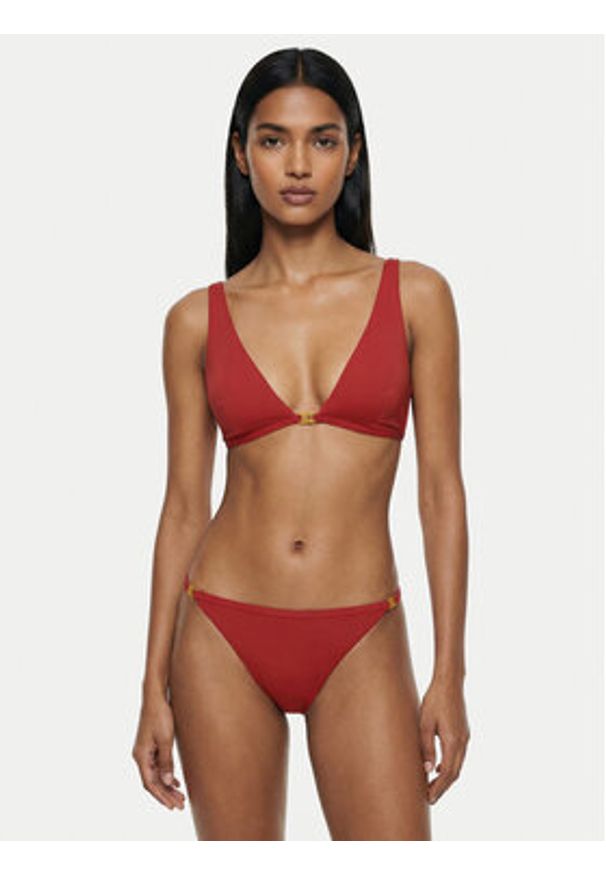 Lauren Ralph Lauren - LAUREN RALPH LAUREN Góra od bikini 20601046 Czerwony. Kolor: czerwony. Materiał: syntetyk