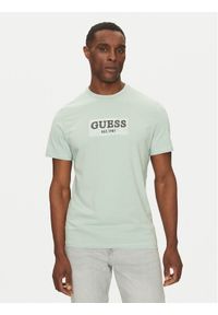 Guess T-Shirt M5GI19 J1314 Zielony Regular Fit. Kolor: zielony. Materiał: bawełna