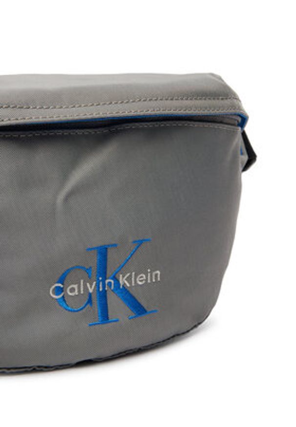Calvin Klein Nerka Bold Waistbag LV04D3116G Szary. Kolor: szary. Materiał: materiał