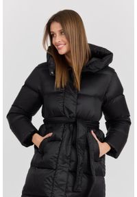 Hetrego - HETREGO Czarny damski puchowy płaszcz Karen Woman Quilted Coat, Rozmiar 40 EU - 44 IT. Kolor: beżowy. Materiał: puch. Długość rękawa: długi rękaw. Długość: długie. Styl: elegancki #4