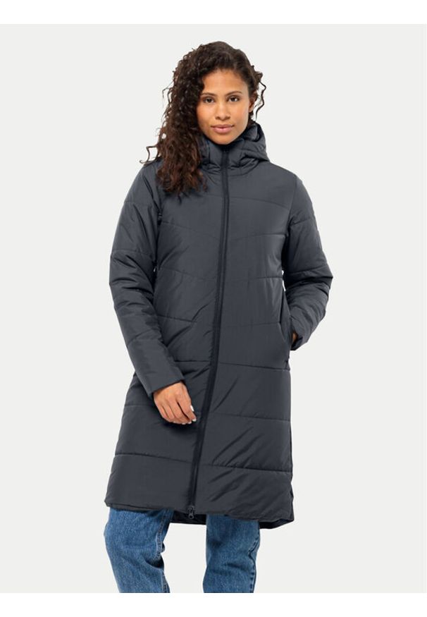 Jack Wolfskin Kurtka puchowa Deutzer 1207501 Czarny Regular Fit. Kolor: czarny. Materiał: syntetyk