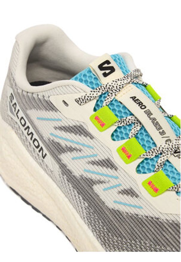salomon - Salomon Buty do biegania Aero Blaze 3 Grvl L49106200 Szary. Kolor: szary. Materiał: materiał