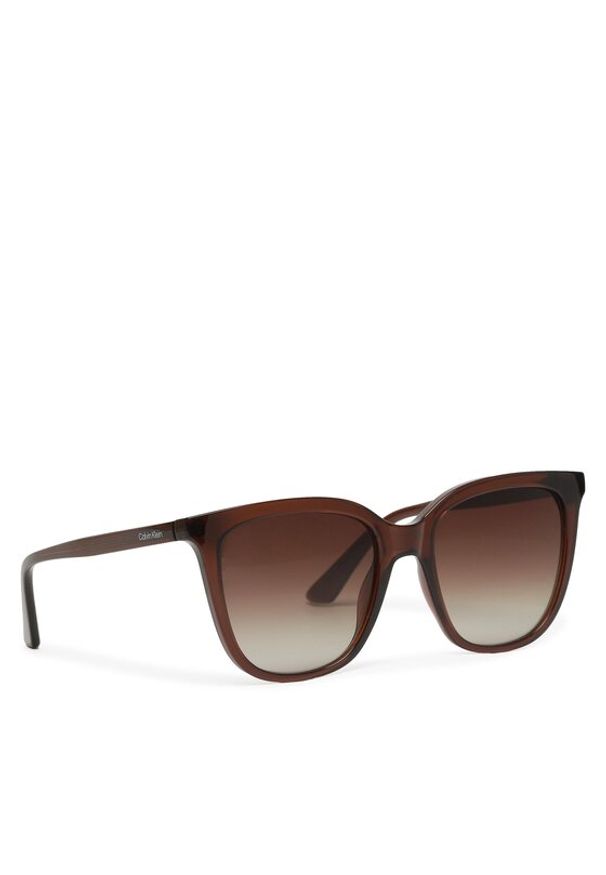 Calvin Klein Okulary przeciwsłoneczne CK23506S Brązowy. Kolor: brązowy