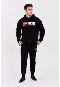 Diesel - DIESEL Czarna męska bluza z kapturem S-BOXT-HOOD-DIV, Rozmiar XXL. Typ kołnierza: kaptur. Kolor: czarny. Materiał: elastan, bawełna, materiał #6