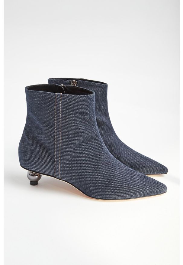 Botki Weekend Max Mara na obcasie, na zamek