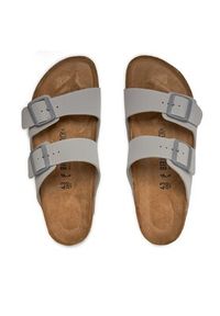 Birkenstock Klapki Arizona 1027696 Szary. Kolor: szary. Materiał: skóra #2