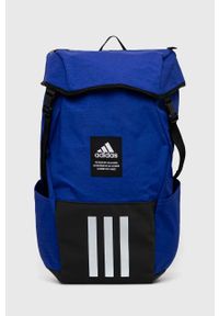 adidas Performance plecak kolor niebieski duży z nadrukiem. Kolor: niebieski. Materiał: materiał. Wzór: nadruk #1