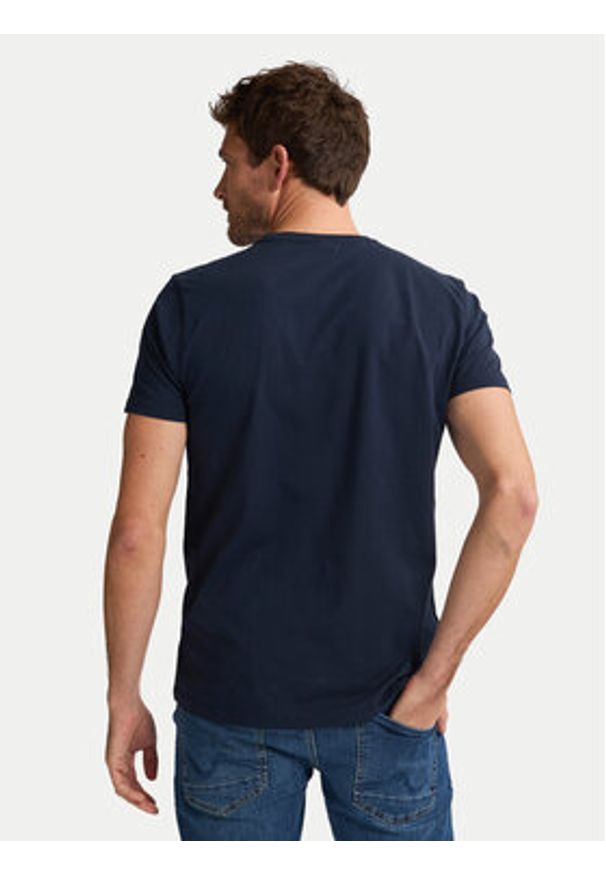 Petrol Industries T-Shirt M-ROS-TSR002 Granatowy Regular Fit. Kolor: niebieski. Materiał: bawełna
