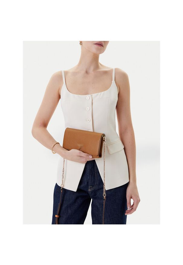 Torebka Guess. Kolor: brązowy