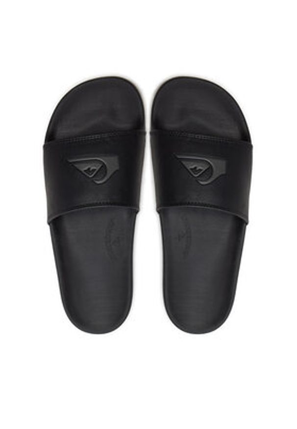 Quiksilver Klapki AQYL101379 Czarny. Kolor: czarny. Materiał: skóra