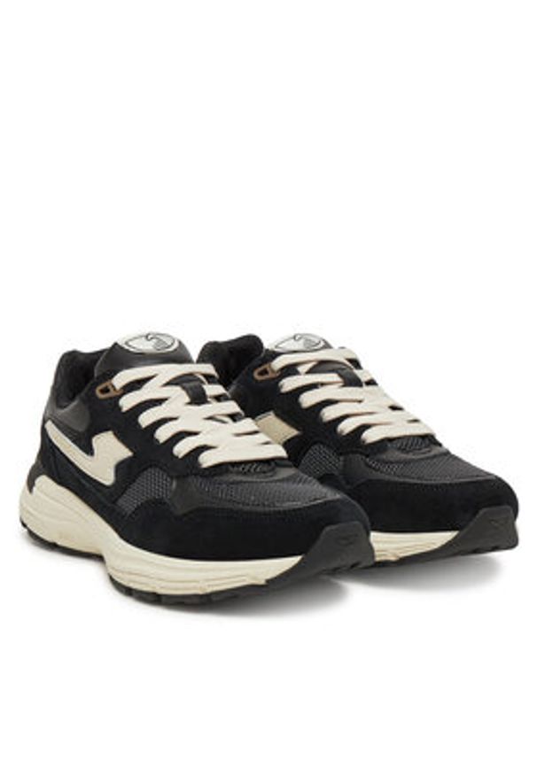 S.W.C Stepney Workers Club Sneakersy Amiel S-Strike YP01115 Czarny. Kolor: czarny. Materiał: zamsz, skóra