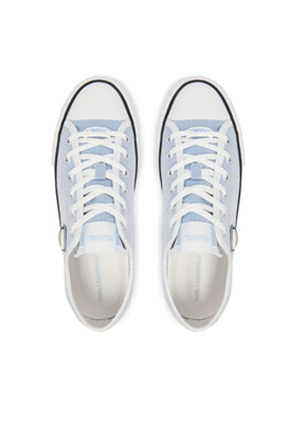 Karl Lagerfeld - KARL LAGERFELD Trampki Kampus Max NFT KL60424G Niebieski. Kolor: niebieski. Materiał: materiał